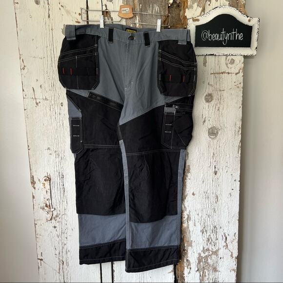 blaklader Other - BLAKLADER Men's X1600 Work Pants Grey/Black 42/30